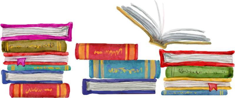 Escribimos por ti - columna de libros horizontal Escribimos por ti - columna de libros horizontal